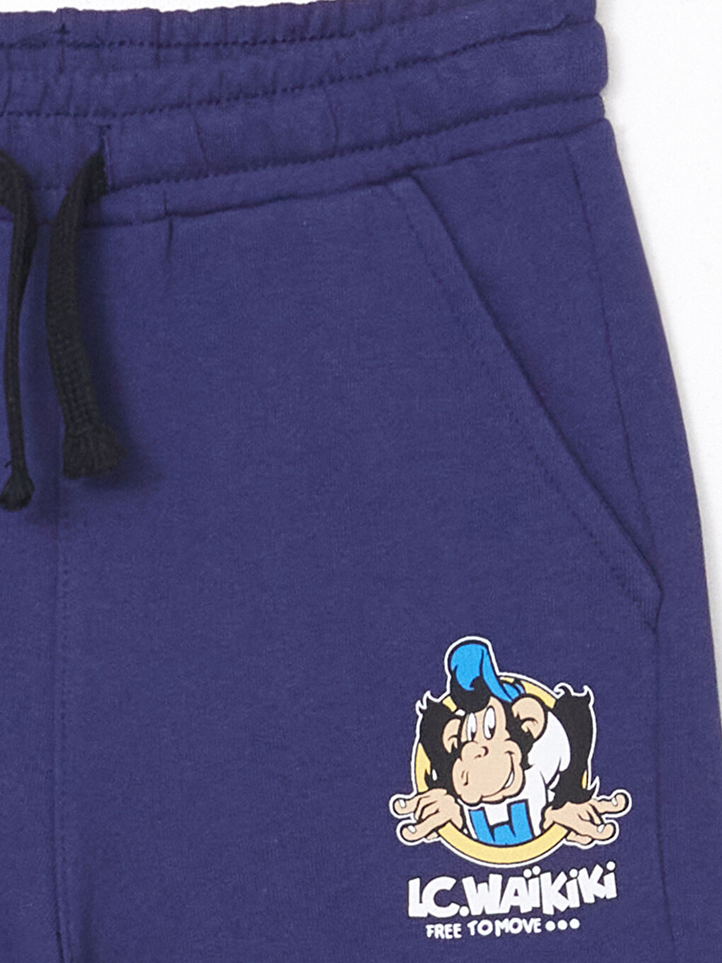 Elasticated Waist Nostalgic Monkey Printed Boys' Shorts -S5KS38Z4-DX9