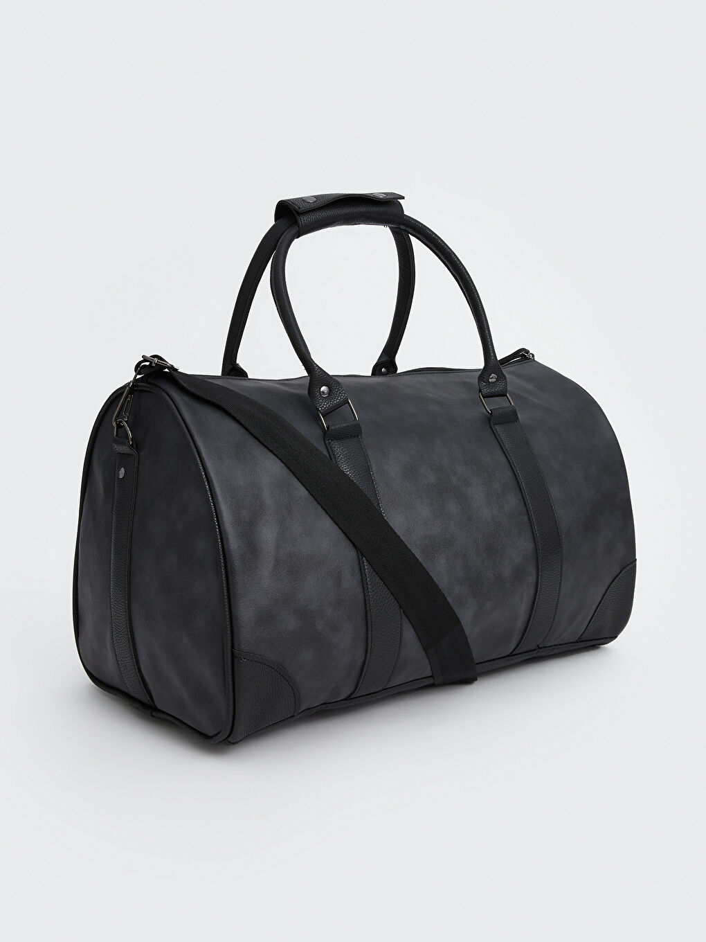 Faux Suede Men's Sports Bag-4