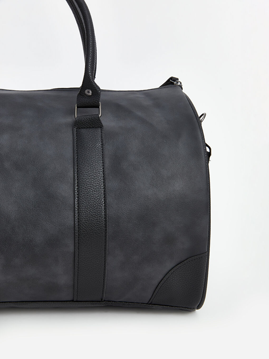 Faux Suede Men's Sports Bag-5