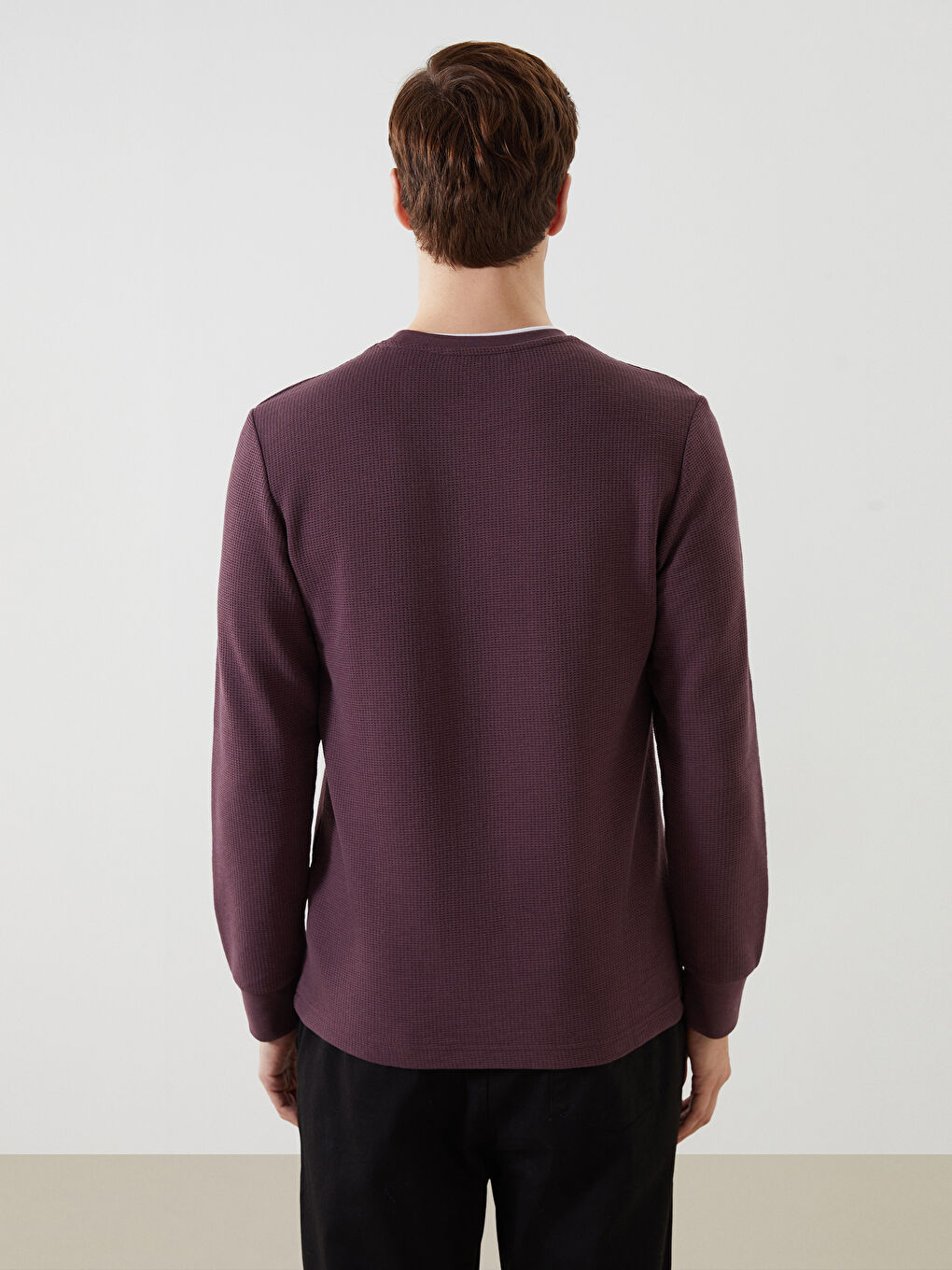 LCWAIKIKI Classic Crew Neck Long Sleeve Men's Sweatshirt -W54470Z8-Z5P