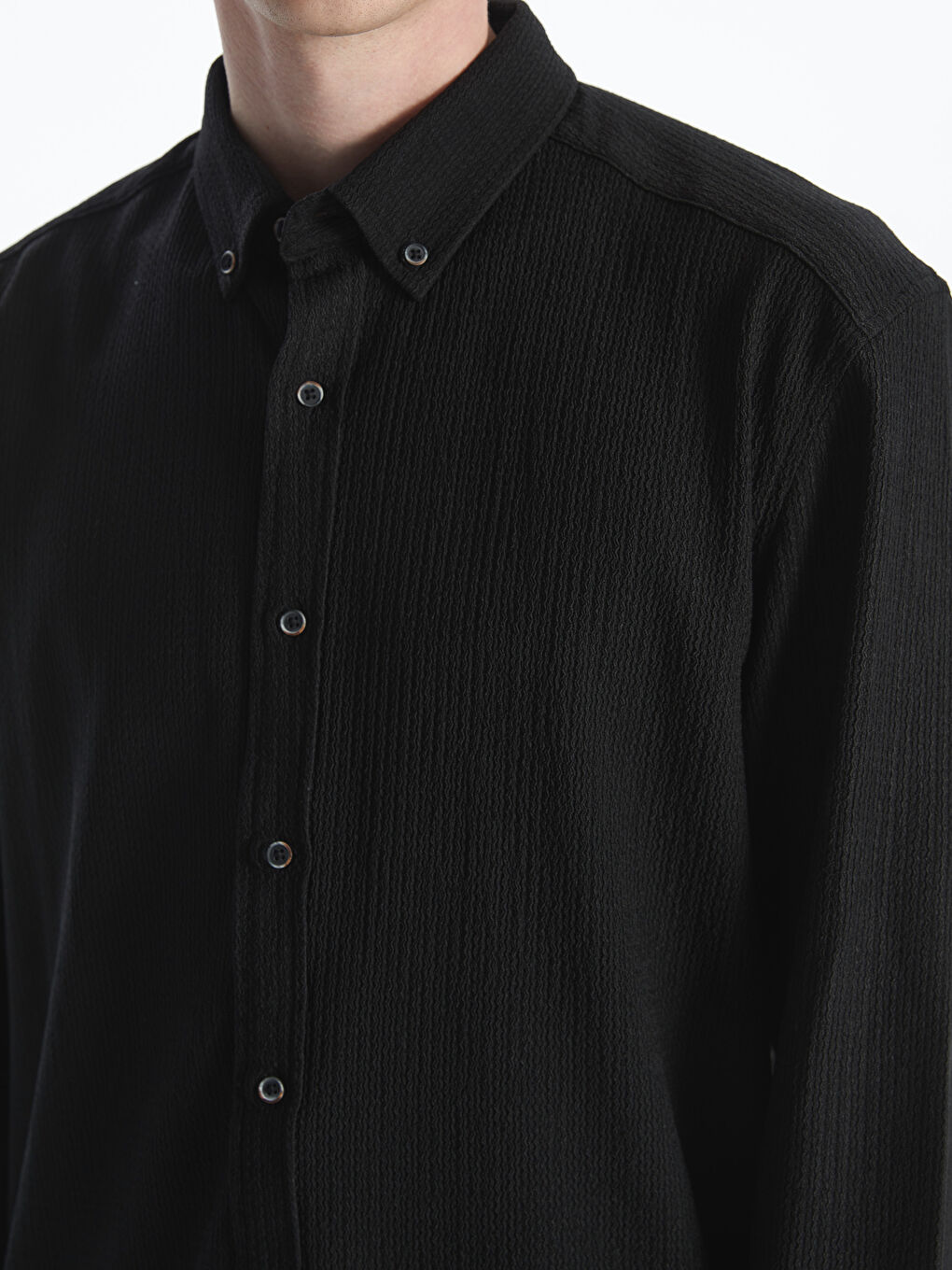 LCW Vision Regular Fit Long Sleeve Men's Shirt -W54503Z8-CVL