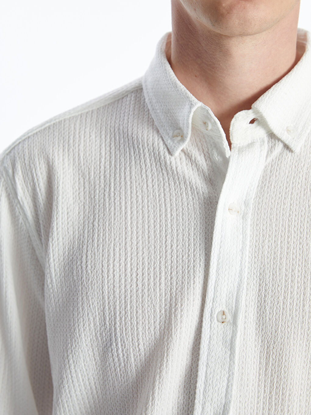 LCW Vision Regular Fit Long Sleeve Men's Shirt -W54503Z8-Q6K