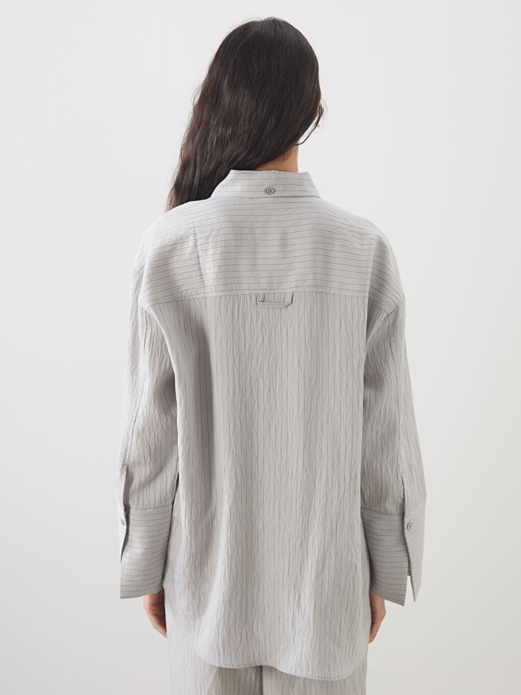 LCW Modest Modal Blend Oversize Women's Shirt Tunic -S5KS89Z8-LFX