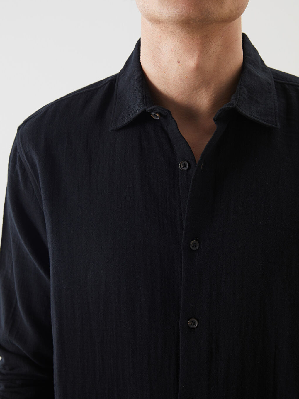 LCW Vision Relaxed Fit Long Sleeve Men's Shirt -W54508Z8-CVL