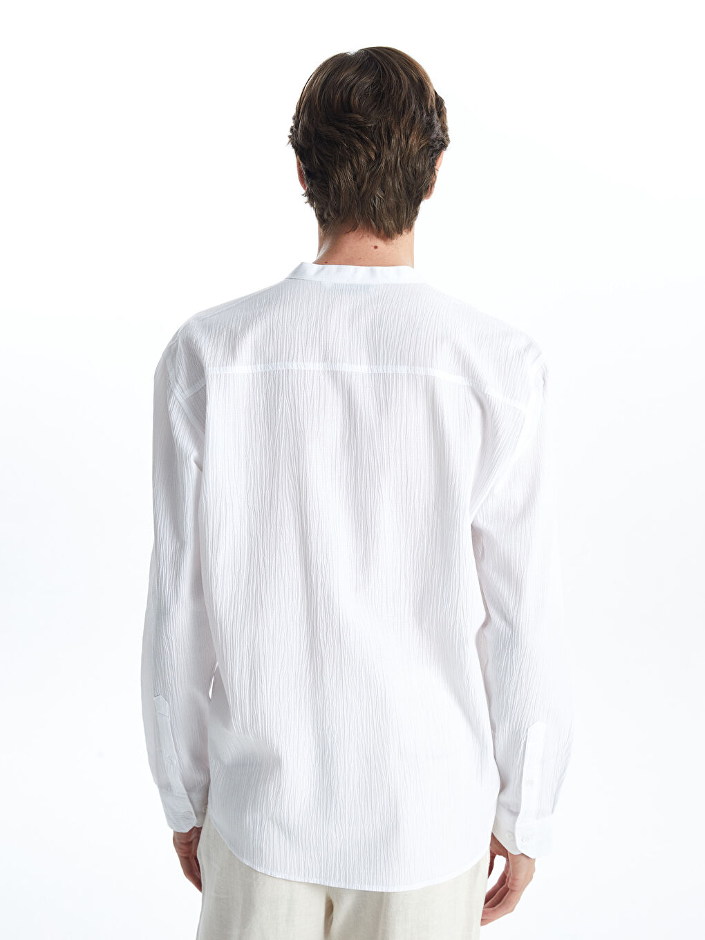 LCW Vision Regular Fit Long Sleeve Men's Textured Shirt -W54513Z8-Q6K
