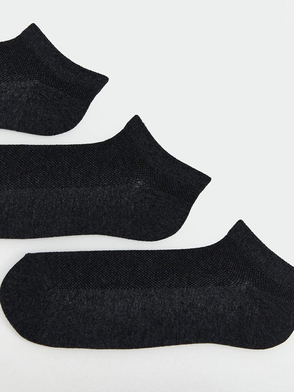 Antrasit Erkek Patik Çorap 3'lü-1