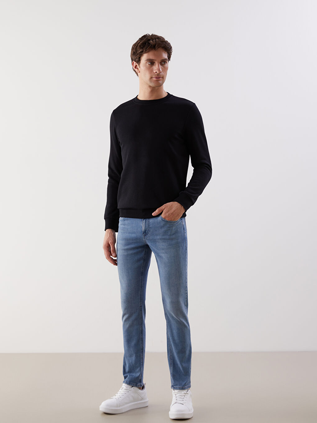 Crew Neck Men's Sweatshirt-3