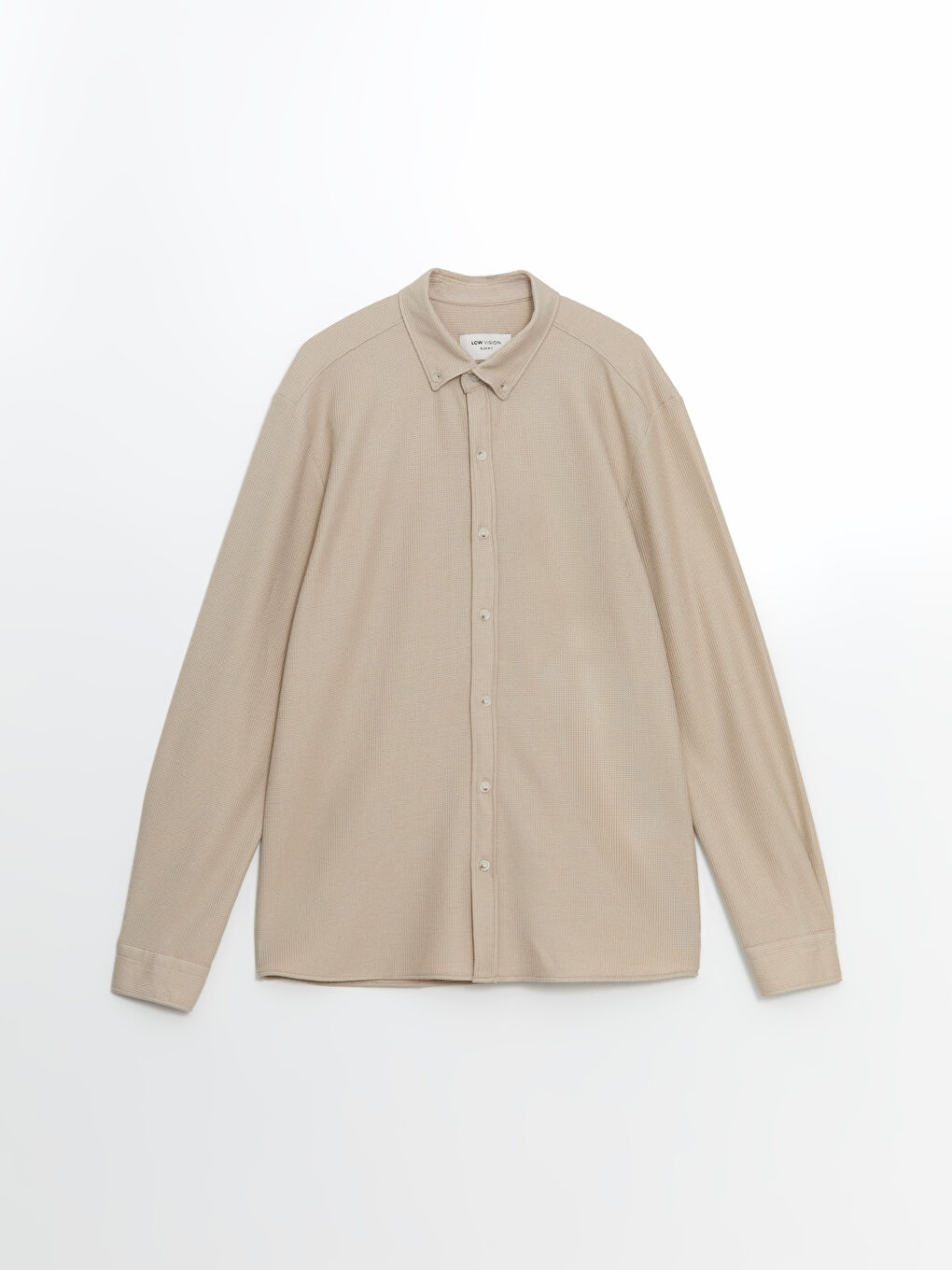 LCW Vision Slim Fit Long Sleeve Men's Textured Shirt -W54561Z8-SFF