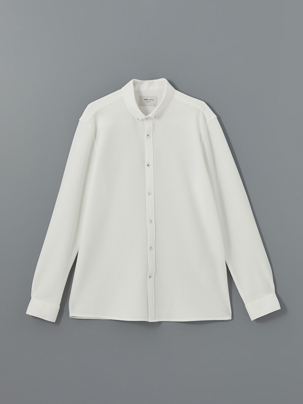Slim Fit Long Sleeve Men's Textured Shirt-9