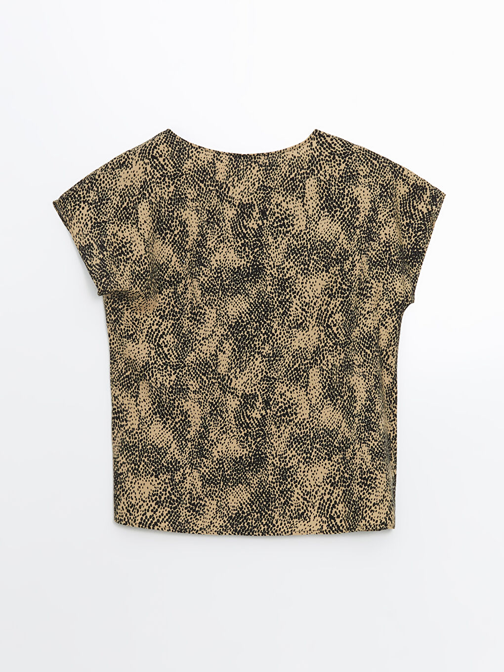 Crew Neck Patterned Women's Blouse -S5KT66Z8-LQY