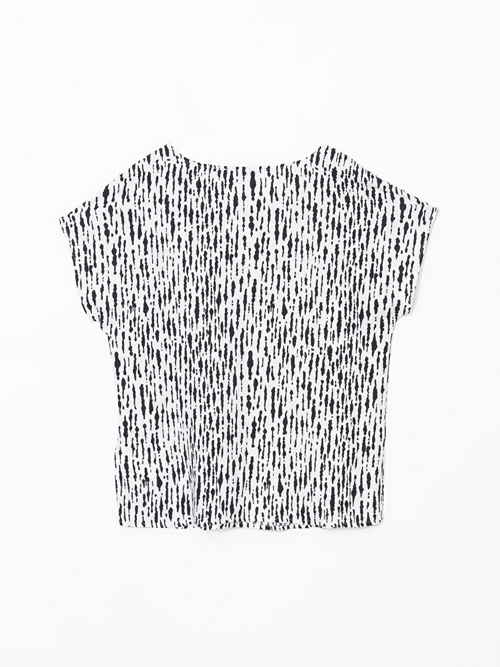 Crew Neck Patterned Women's Blouse -S5KT66Z8-LRA