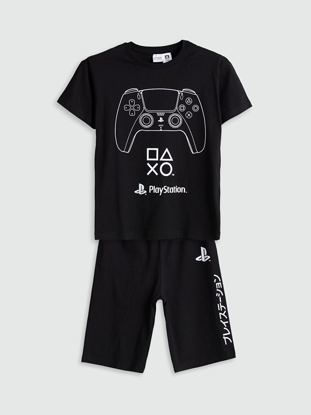 Crew Neck PlayStation Printed Boys' Shorts Pyjama Set