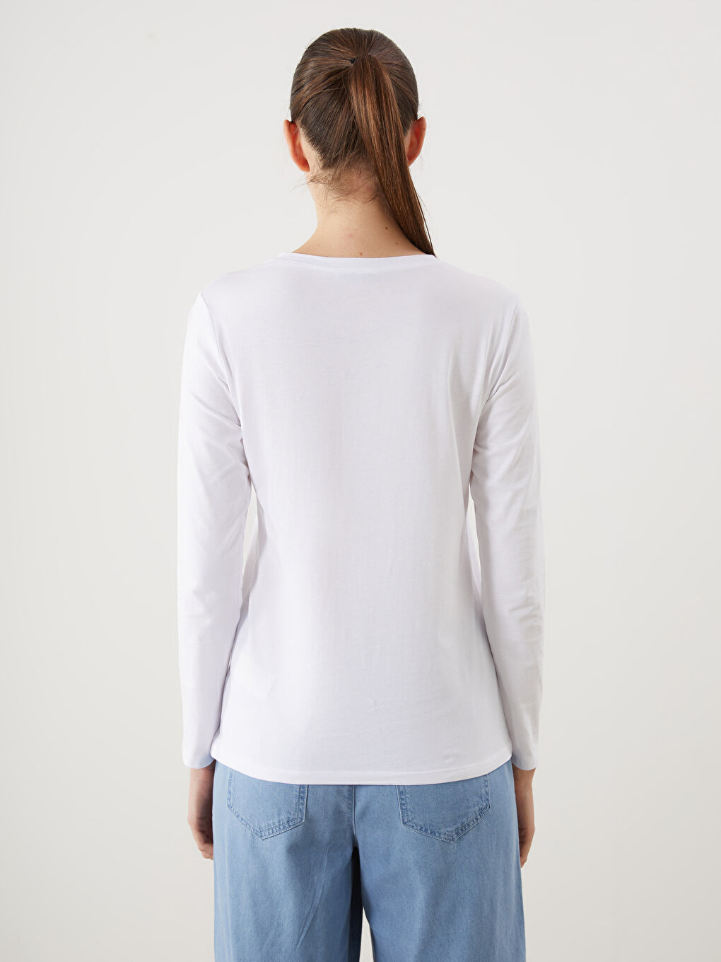 Crew Neck Printed Women's T-shirt -S5KU35Z8-U7E