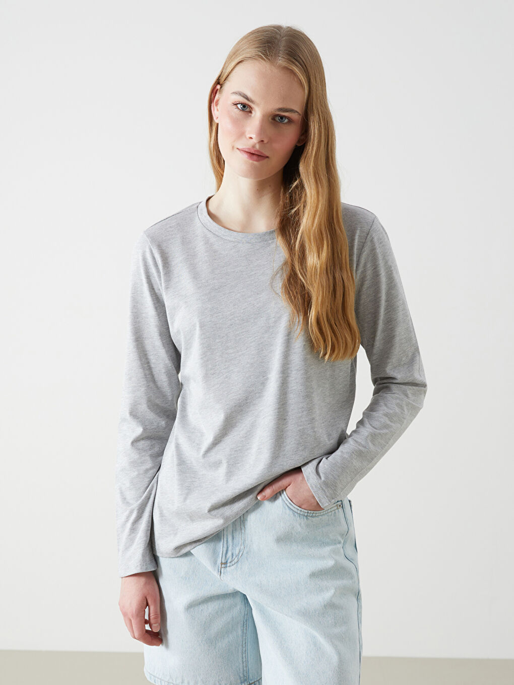 Crew Neck Women's T-Shirt -S5KU39Z8-CT3
