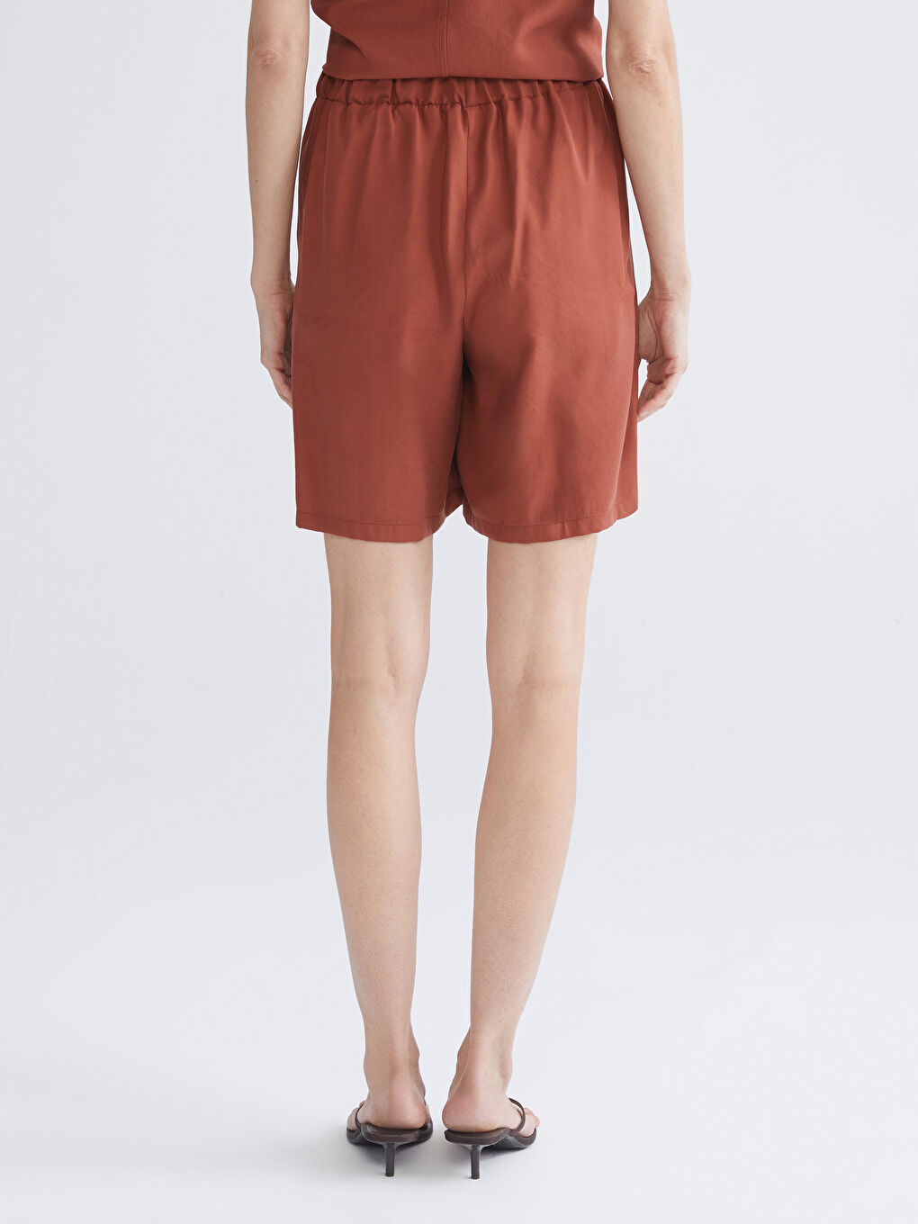 Women's Elasticated Waist Modal Blend Shorts-4