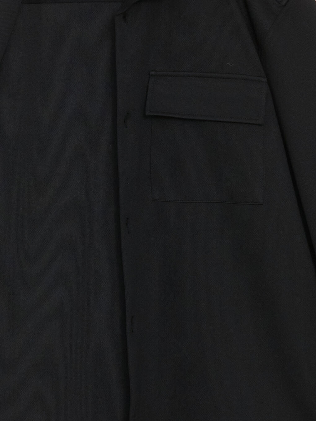 Siyah Regular Fit Uzun Kollu Erkek Gömlek Ceket-14