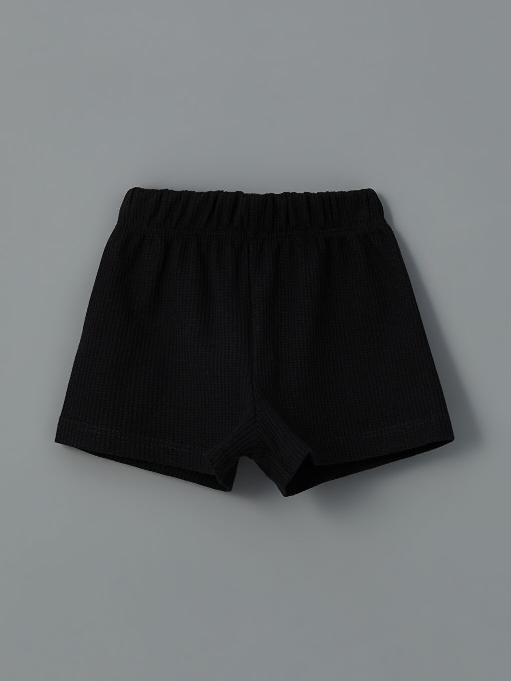 Siyah Bisiklet Yaka Baskılı Kız Çocuk Tişört ve Şort 2'li-3