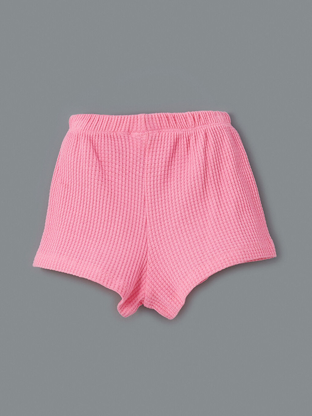 Pembe Bisiklet Yaka Baskılı Kız Çocuk Tişört ve Şort 2'li-4