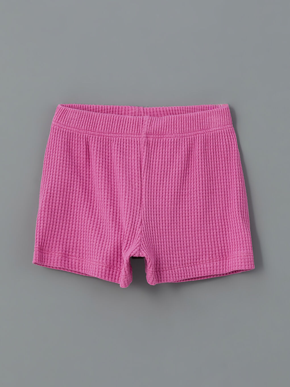 Mor Bisiklet Yaka Baskılı Kız Çocuk Tişört ve Şort 2'li-3