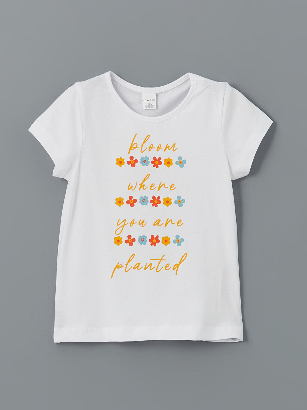 Turuncu Bisiklet Yaka Baskılı Kız Çocuk Tişört ve Şort 2'li-1