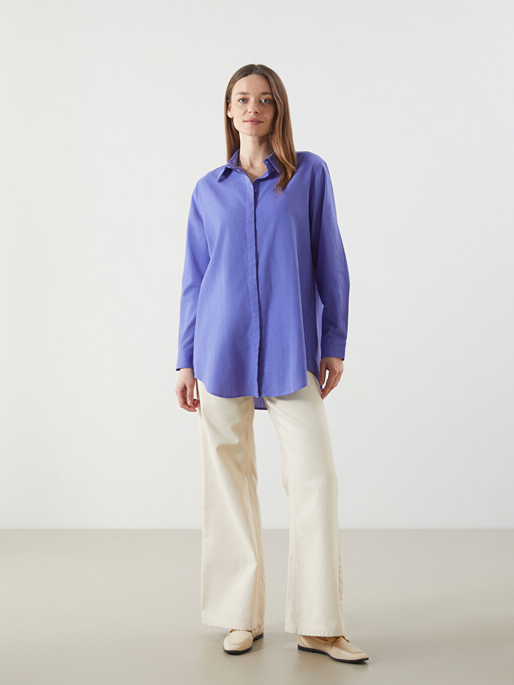 Изчистена риза-туника за жени-1