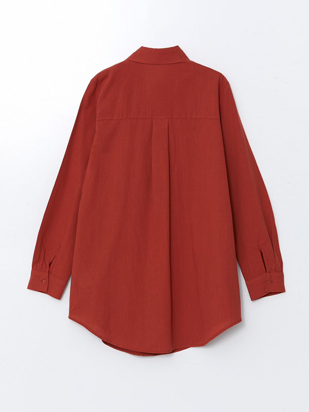 Turuncu Düz Kadın Gömlek Tunik-5