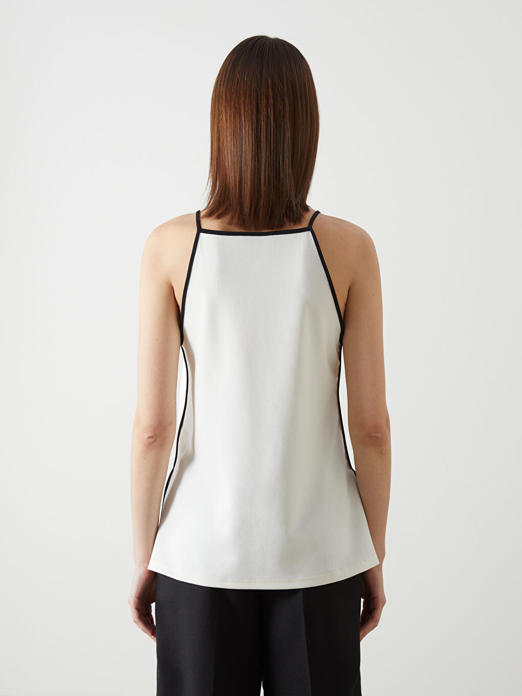 Female Halter Collar Plain Singlet -S5KU97Z8-FDH
