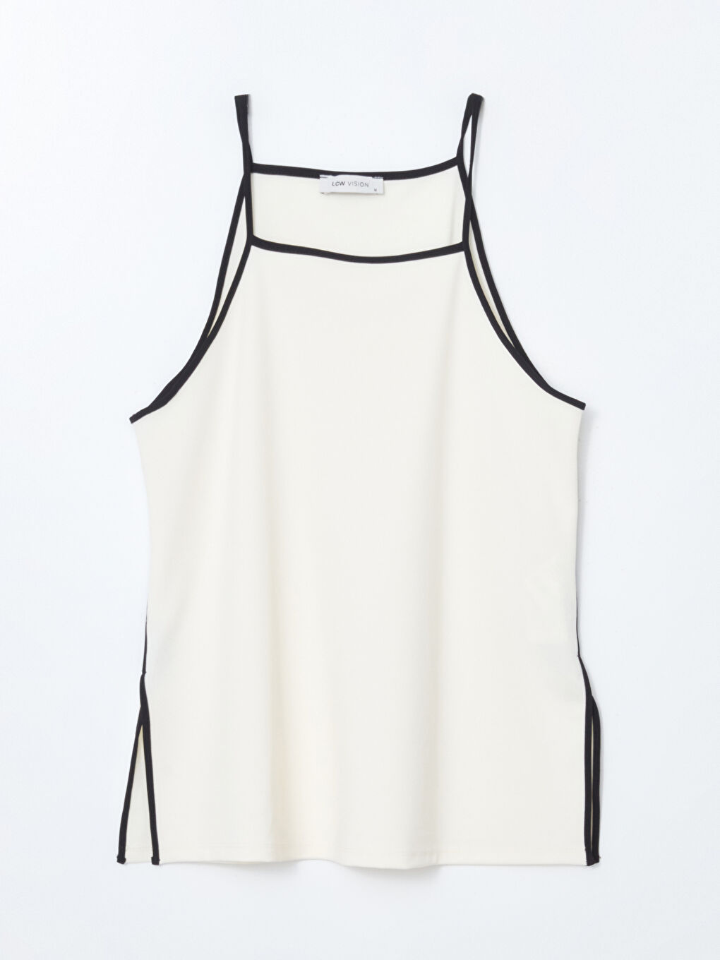 Female Halter Collar Plain Singlet -S5KU97Z8-FDH