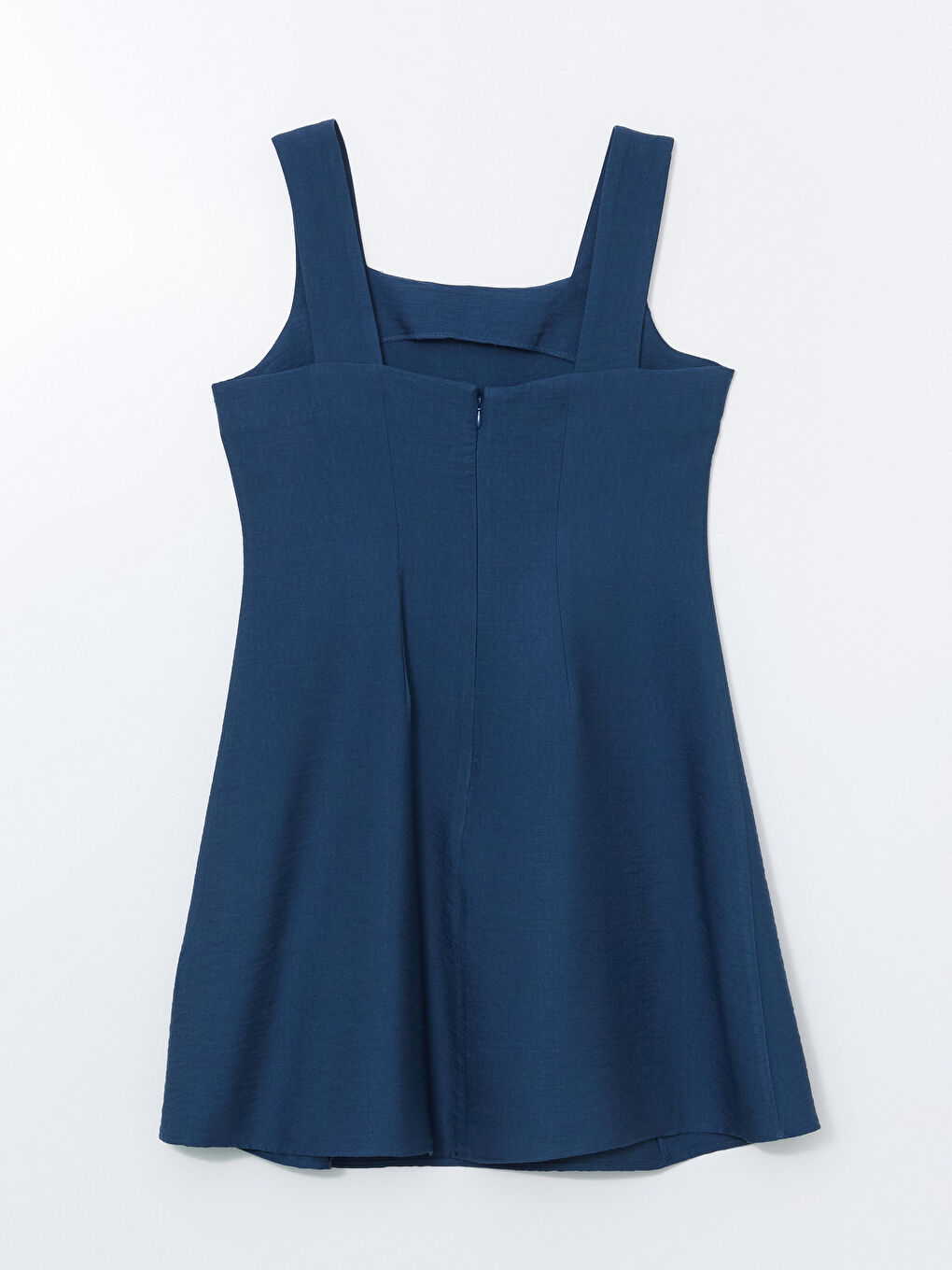 LCW Comfort Indigo Kare Yaka Kadın Elbise - 5