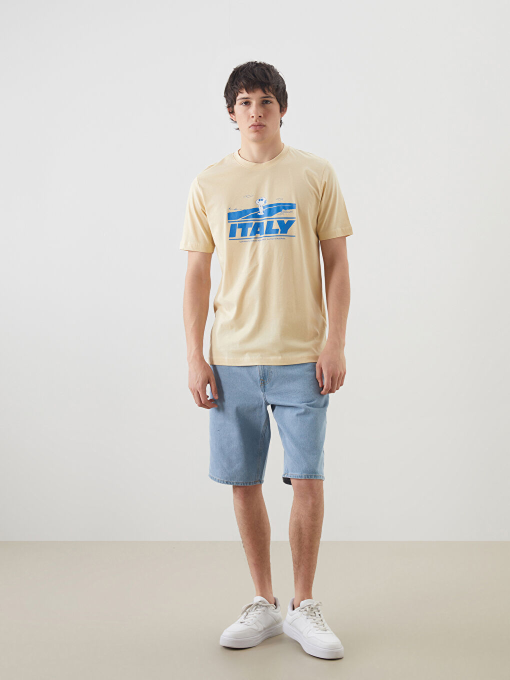 XSIDE Crew Neck Printed Jersey Men's T-Shirt -S5KV16Z8-Y5Y