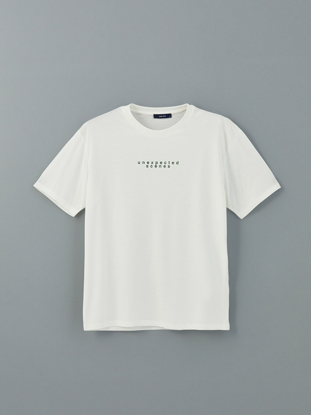Crew Neck Short Sleeve Printed Combed Cotton Men's T-shirt -S5KV48Z8-EEW