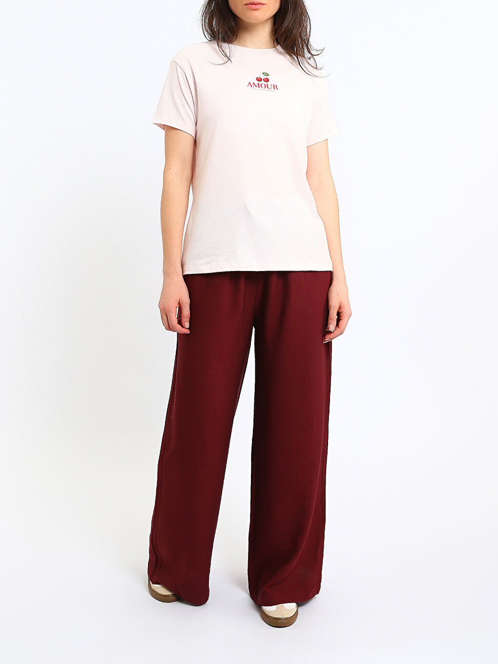 Crew Neck Printed Women's T-Shirt-1