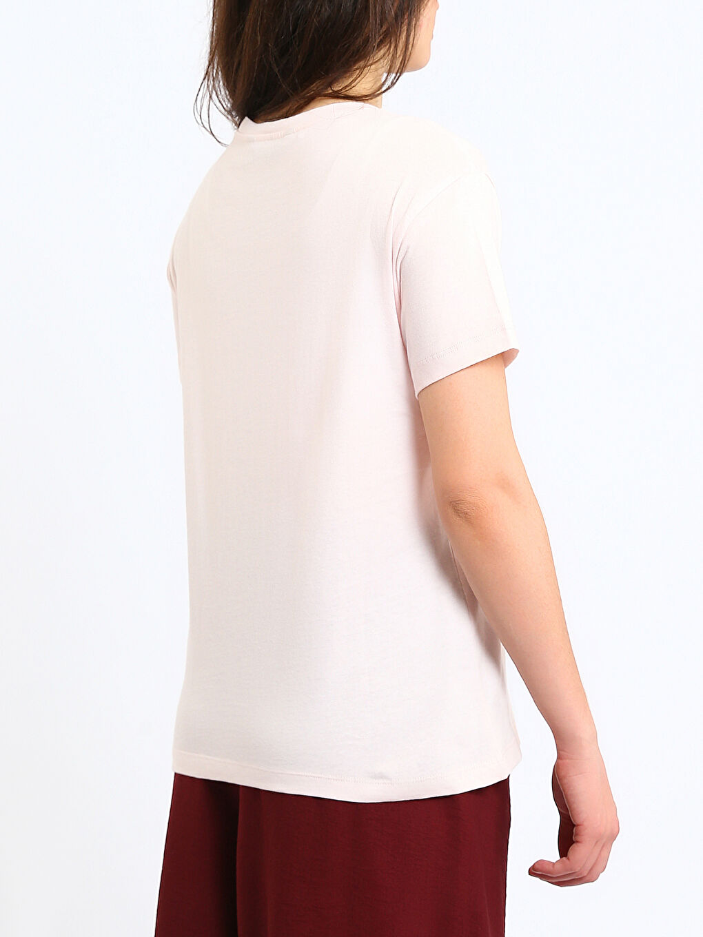 Crew Neck Printed Women's T-Shirt-4