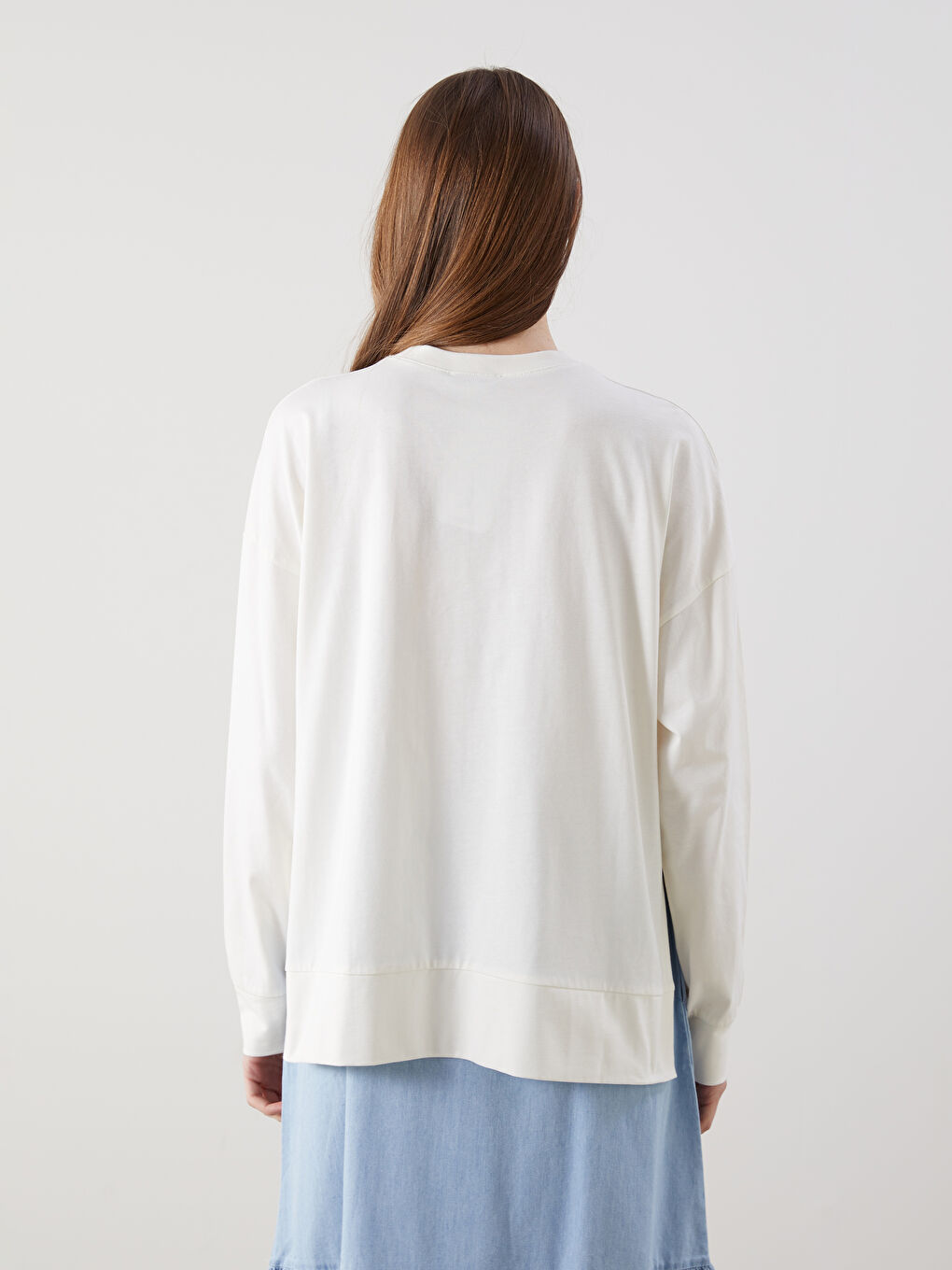 Crew Neck Women's Sweatshirt -S5KY06Z8-003