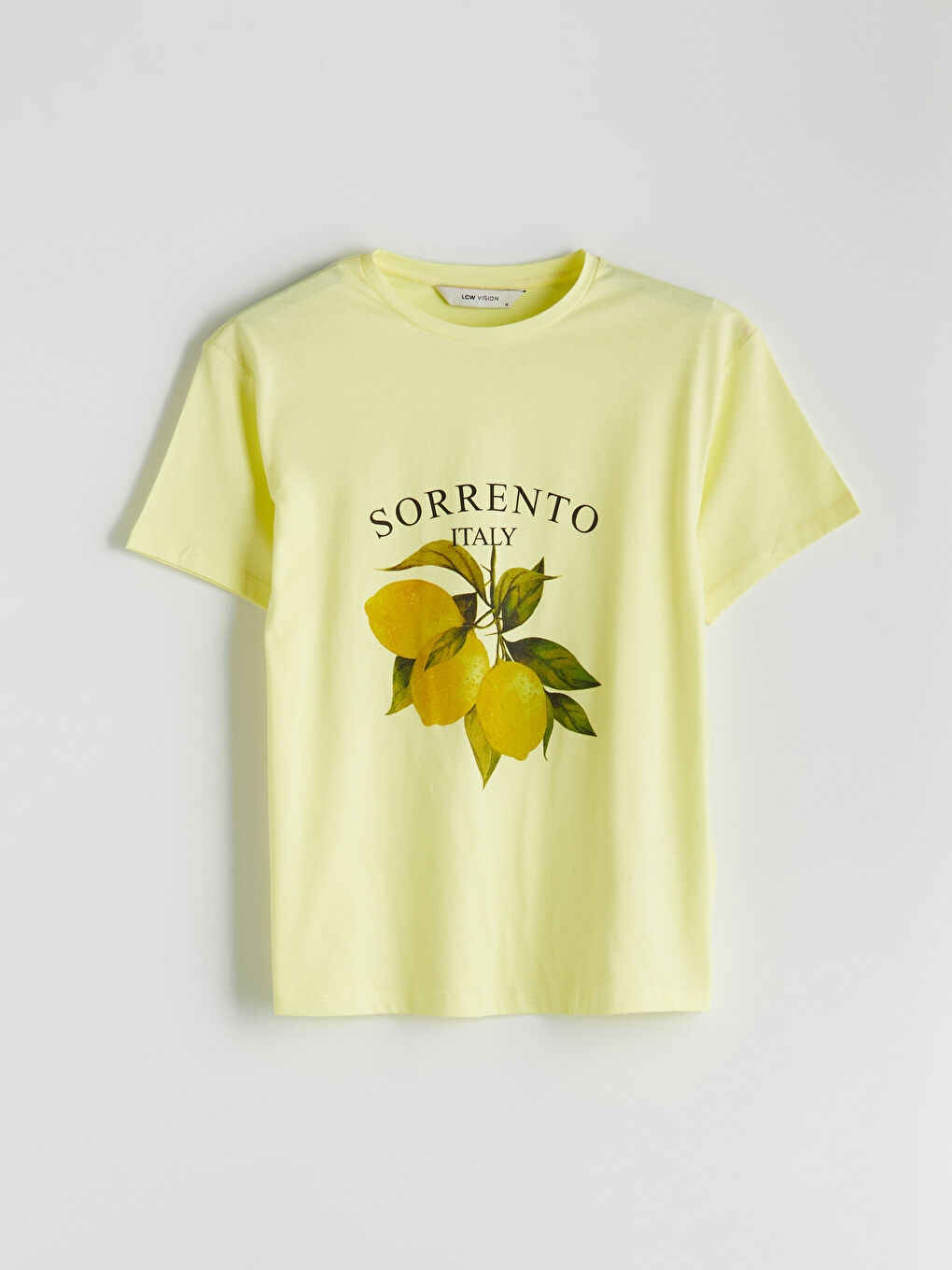 Crew Neck Italy Printed Women's T-Shirt -S5KY09Z8-FEB