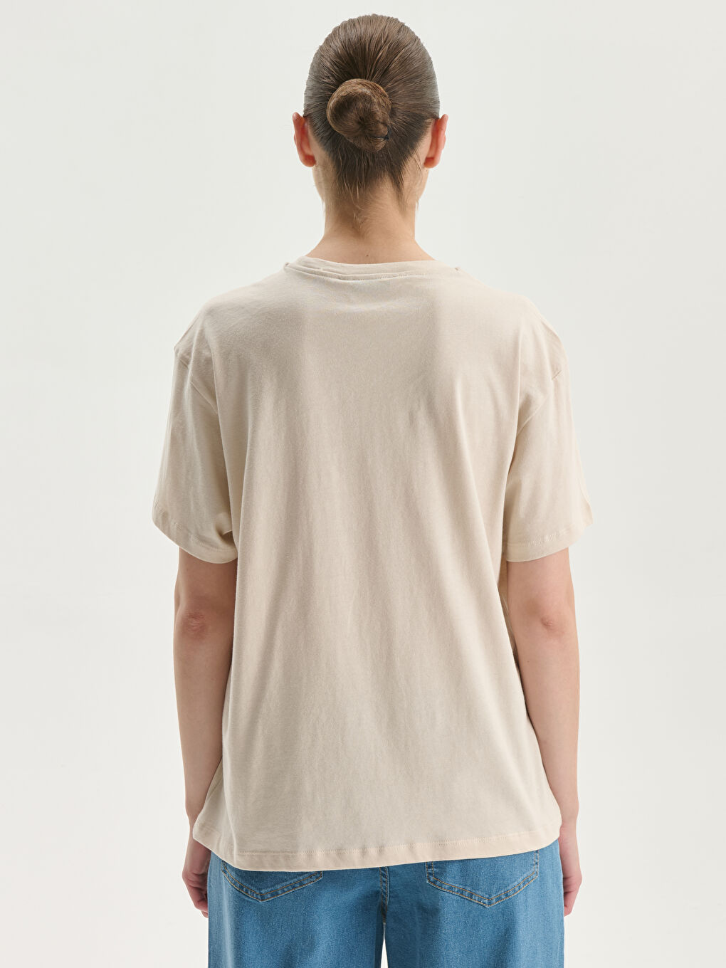 Crew Neck Printed Women's T-Shirt -S5KY09Z8-FZJ