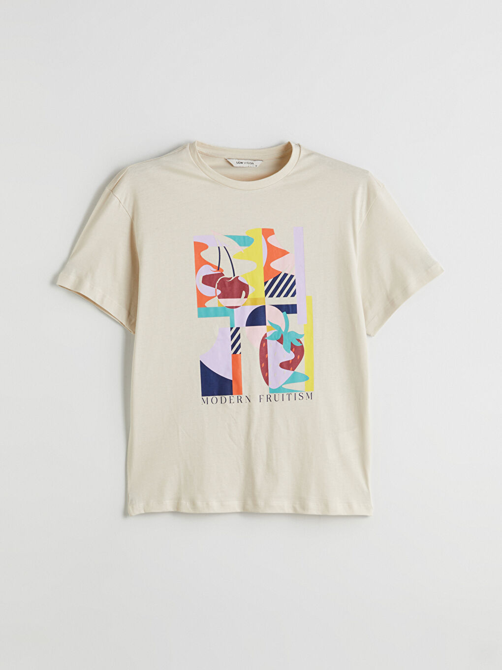 Crew Neck Printed Women's T-Shirt -S5KY09Z8-FZJ