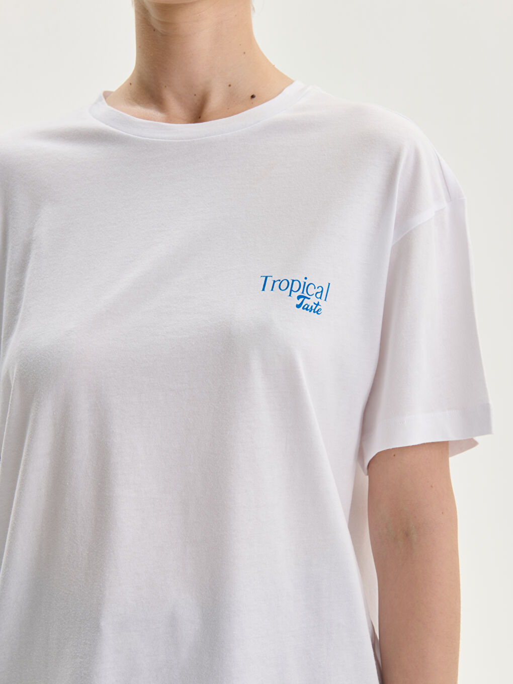 Crew Neck Printed Women's T-Shirt -S5KY09Z8-Q6K