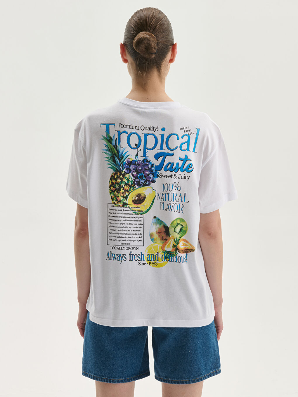 Crew Neck Printed Women's T-Shirt -S5KY09Z8-Q6K