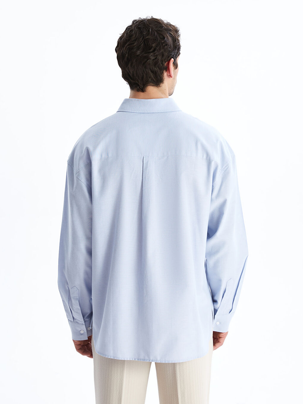 LCW Vision Relaxed Fit Long Sleeve Men's Shirt -W55129Z8-Z2P