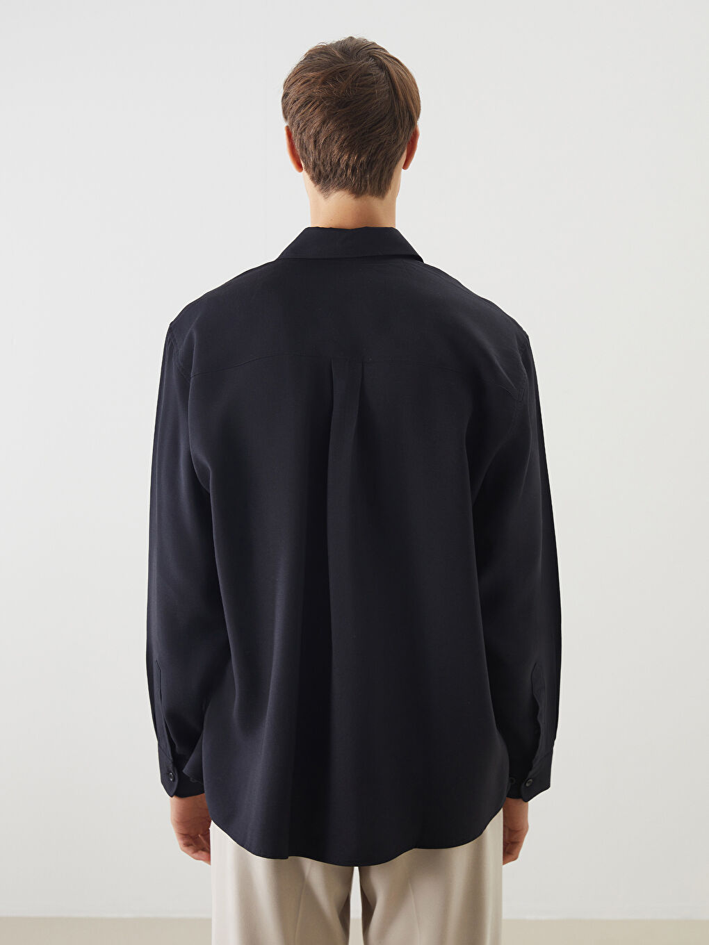 LCW Vision Relaxed Fit Long Sleeve Men's Shirt -W55142Z8-CVL