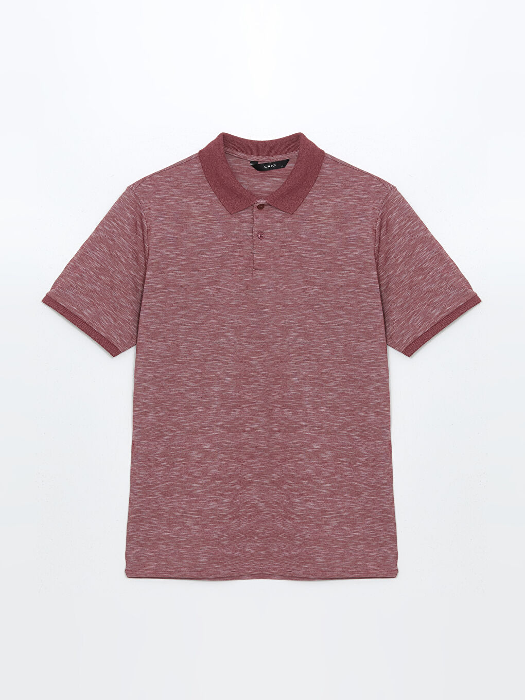 Bordo Polo Yaka Desenli Erkek PikeTişört-4