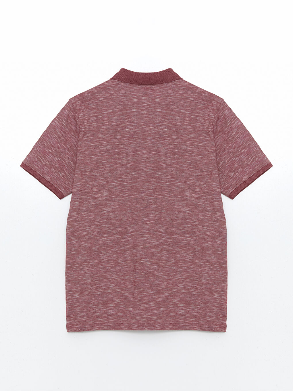 Bordo Polo Yaka Desenli Erkek PikeTişört-5