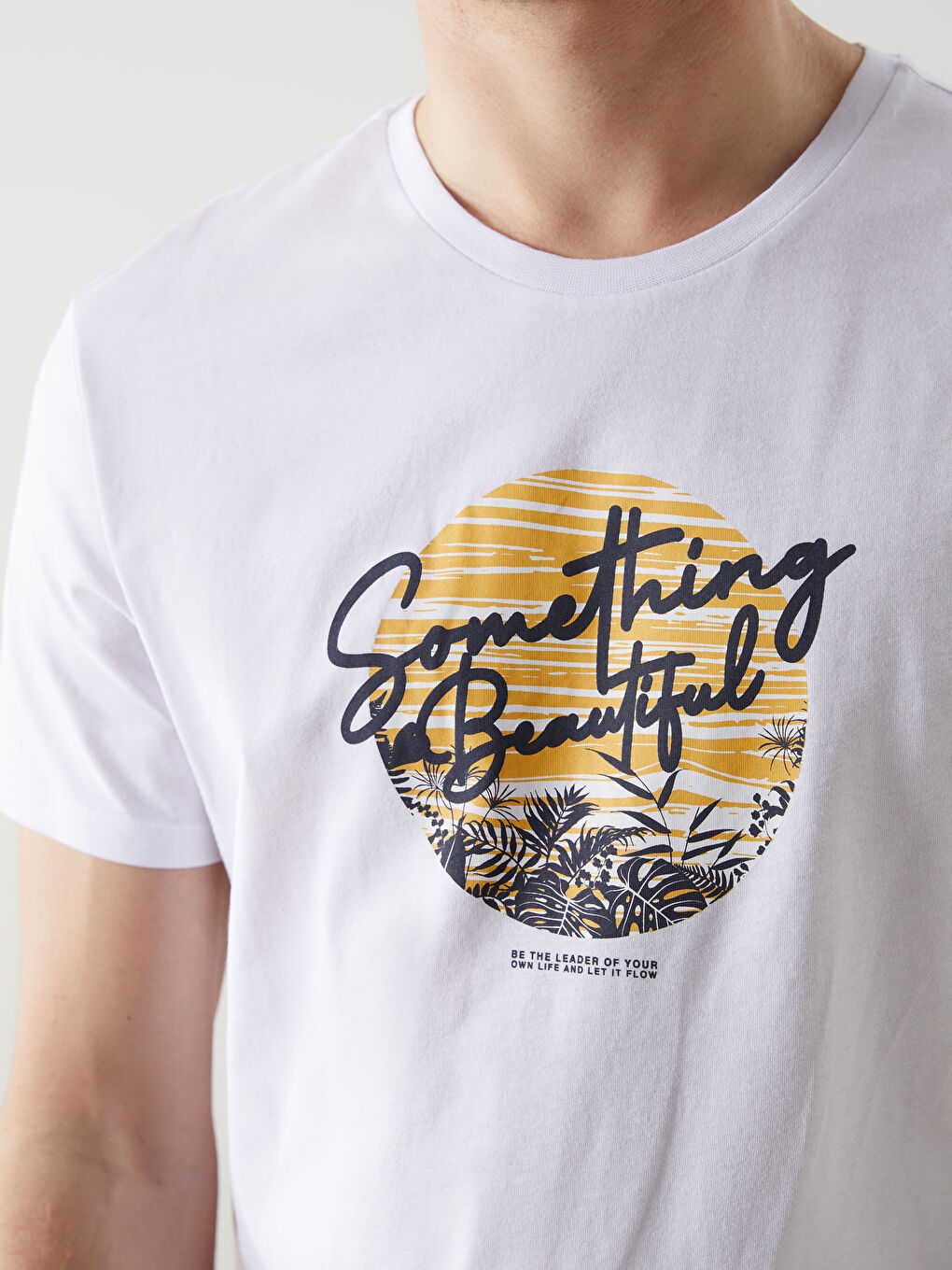 LCW ECO Crew Neck Printed Men's T-Shirt -S5KY58Z8-Q6K