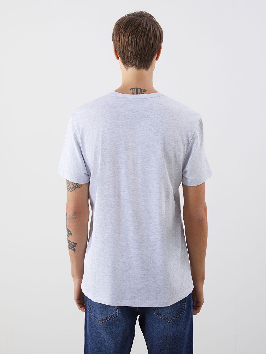 LCW ECO Crew Neck Printed Men's T-Shirt -S5KY59Z8-D5P