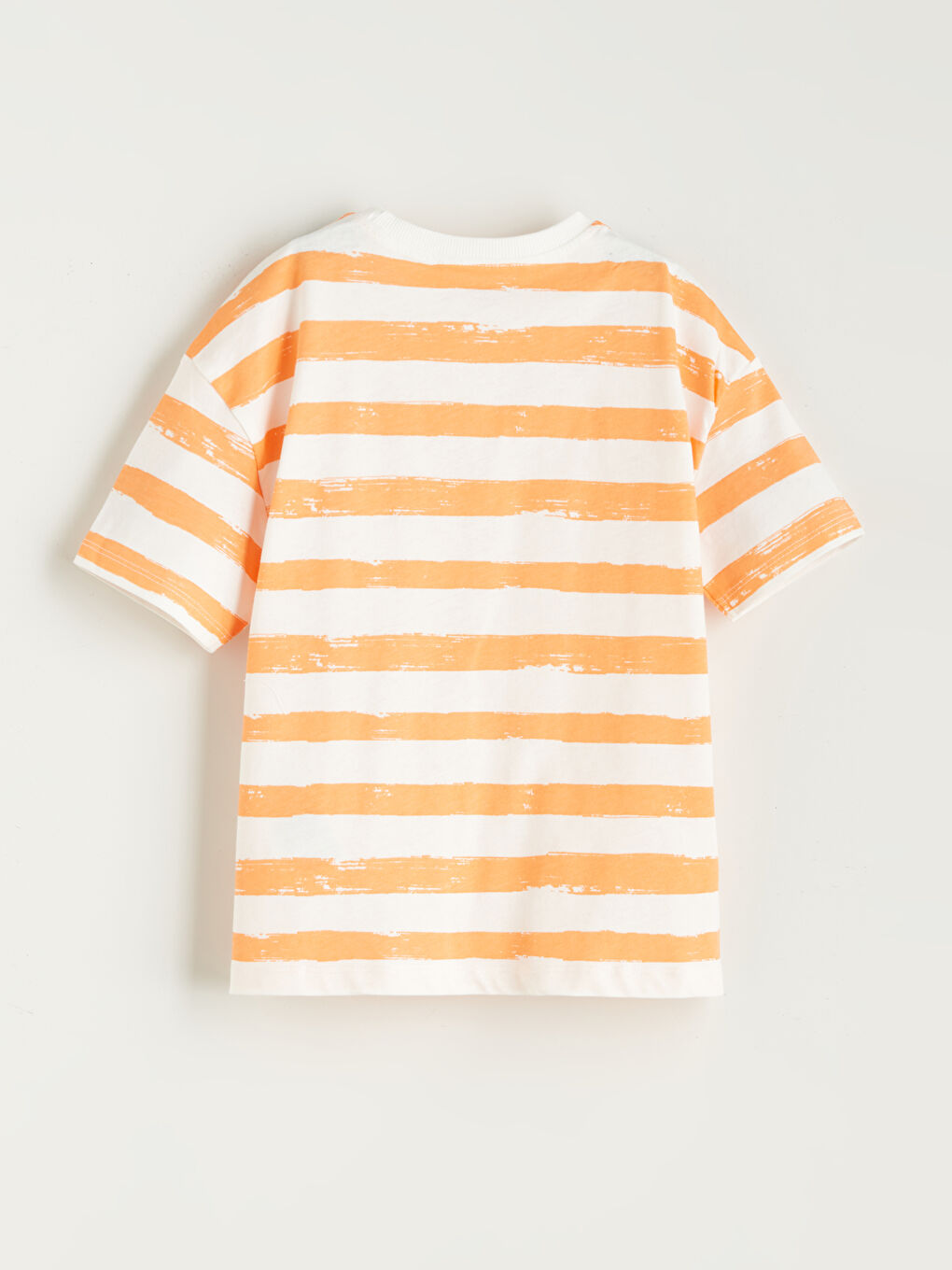 Ekru Bisiklet Yaka Erkek Çocuk Tişört-1