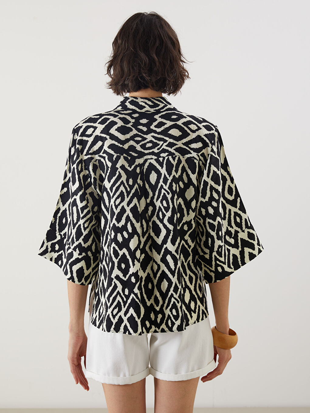 LCW Vision Patterned Women's Shirt -S5L007Z8-LQJ