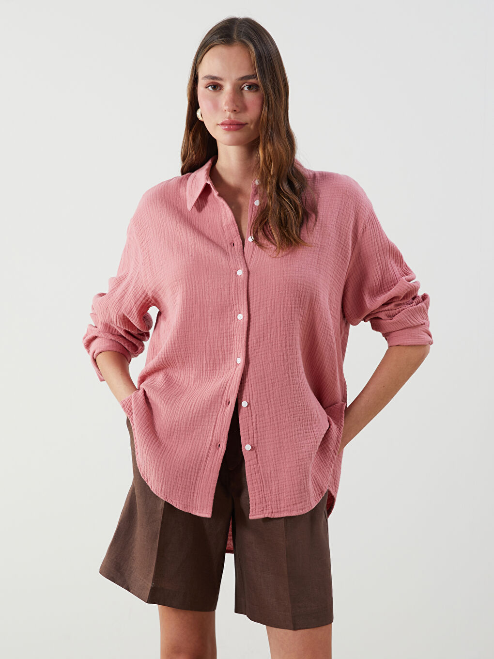 LCW Vision Frau ROSA Hemd -S5L008Z8-D5K