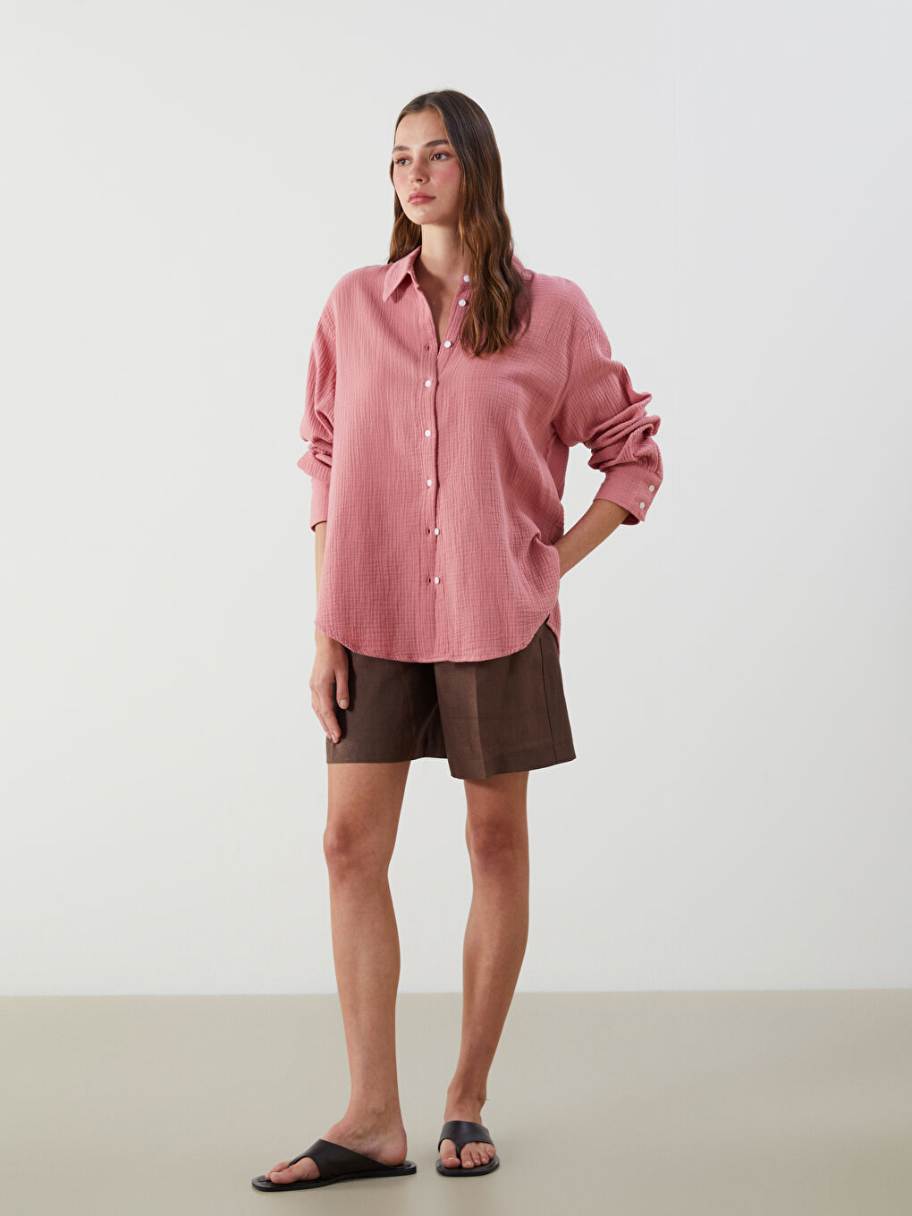 LCW Vision Frau ROSA Hemd -S5L008Z8-D5K