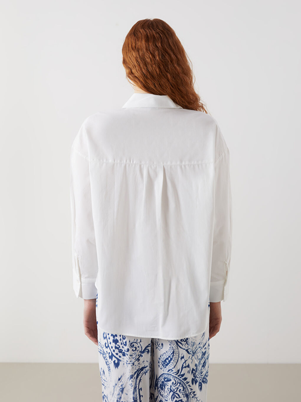 Openwork Oversize Women's Shirt -S5L009Z8-R9J